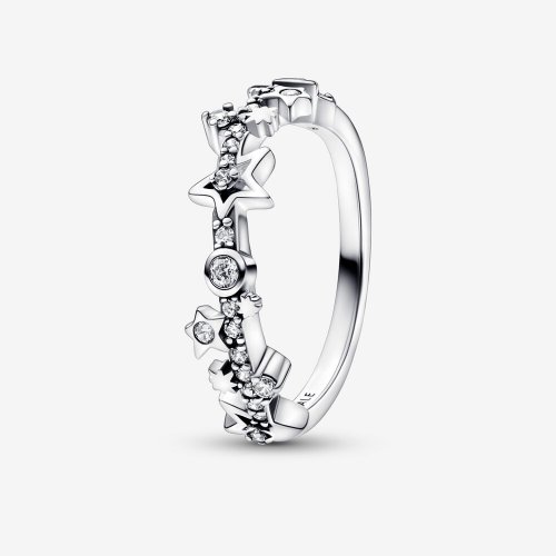 Anillo de plata esterlina Pandora Vía Láctea con circonia cúbica transparente - 192586C01