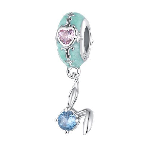 Pandora Style Espaciador de Silicona Conejito de Pascua - BSC780