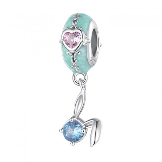 Pandora Style Espaciador de Silicona Conejito de Pascua - BSC780 - Haga click en la imagen para cerrar