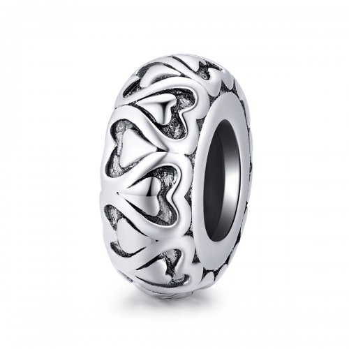 Charm estilo Pandora con diseño de flores doodle - BSC596