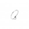 Anillo solitario de corazón inclinado transparente PANDORA - 199267C02