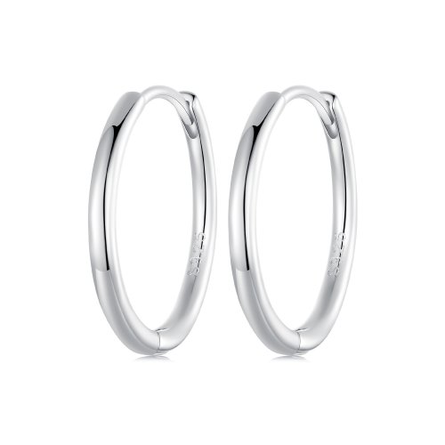 Pendientes sencillos de plata de ley estilo PANDORA - SCE1772-L