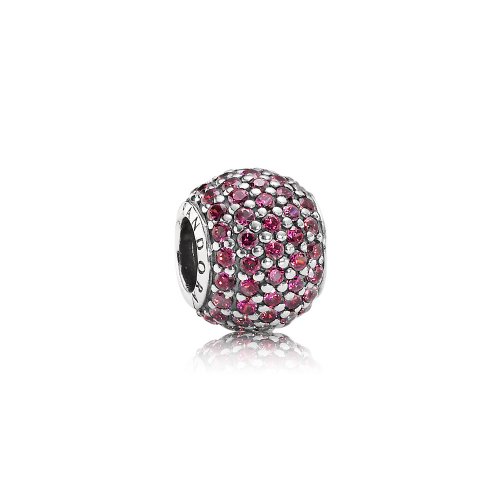 Charm Bola Pavé Rojo - PANDORA
