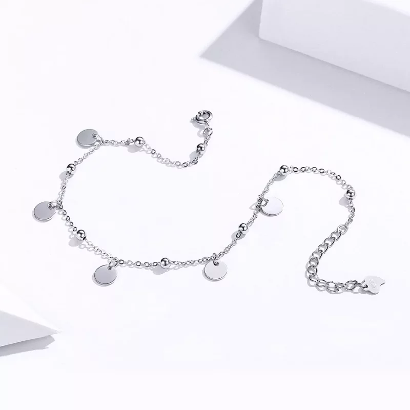 (imagen para) Pulsera de memoria plateada al estilo de Pandora - SCT011 - Ver 2