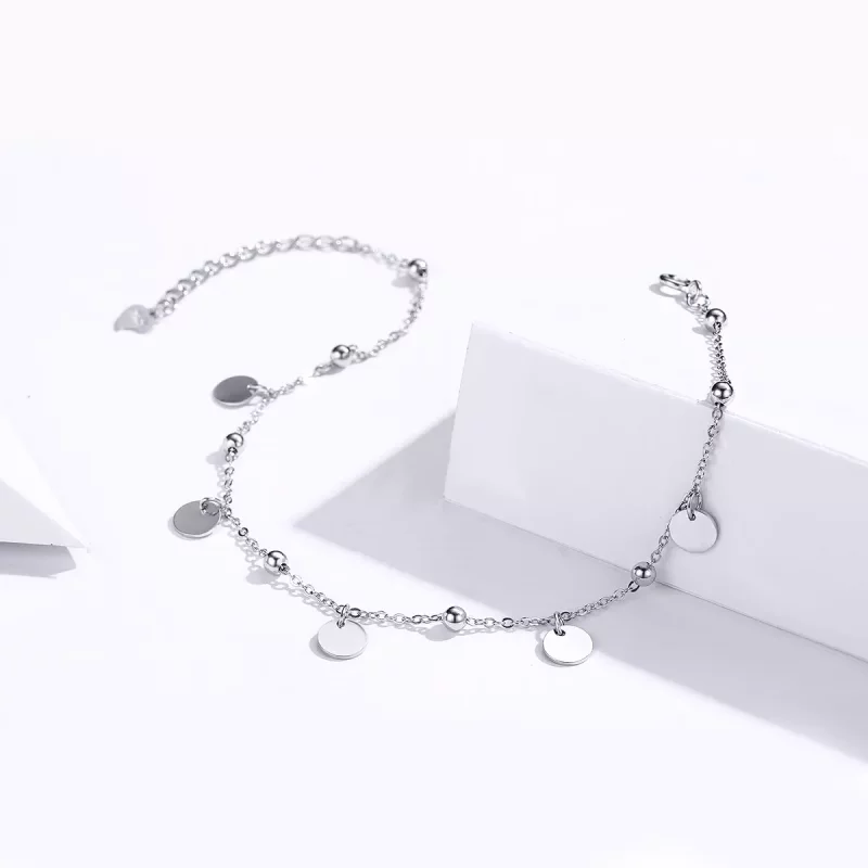 (imagen para) Pulsera de memoria plateada al estilo de Pandora - SCT011 - Ver 4