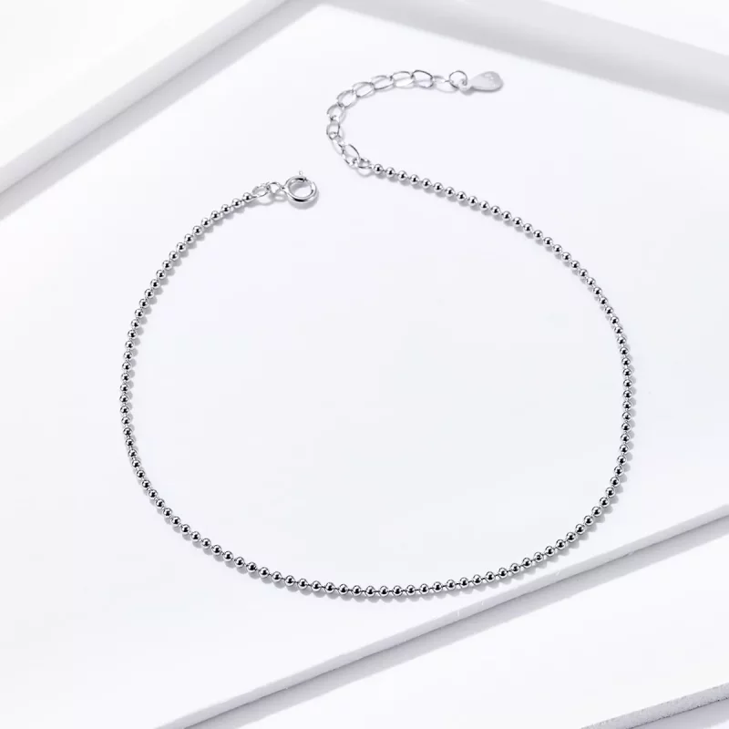 (imagen para) Pulsera de Tobillo de Plata de Estilo Pandora - SCT002 - Ver 2