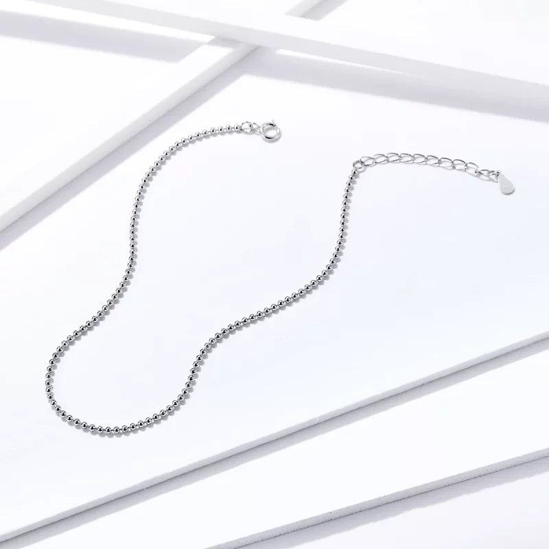 (imagen para) Pulsera de Tobillo de Plata de Estilo Pandora - SCT002 - Ver 3