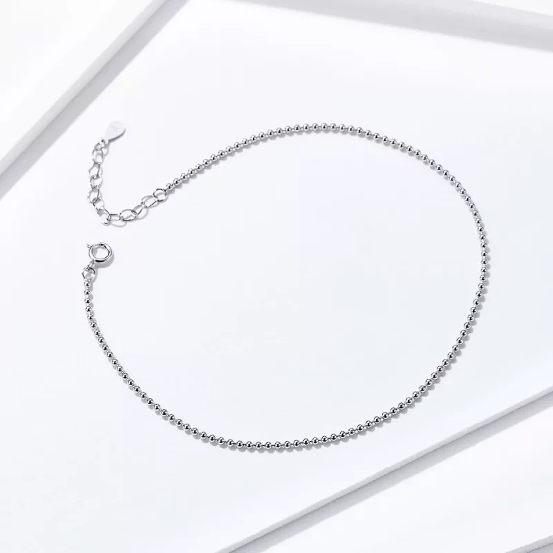 (imagen para) Pulsera de Tobillo de Plata de Estilo Pandora - SCT002 - Ver 4