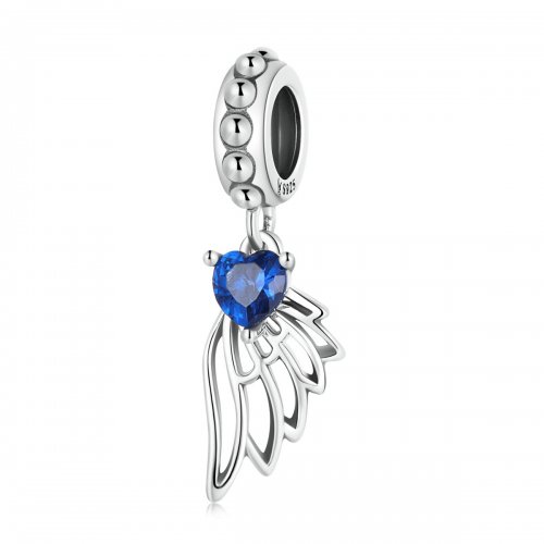 Pendiente colgante de estilo Pandora con alas abiertas - SCC2071
