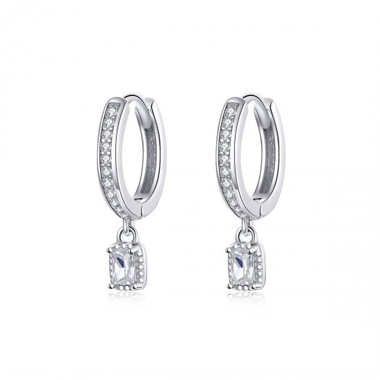Aros de Amor con Circonitas al Estilo Pandora - BSE157 - Haga click en la imagen para cerrar