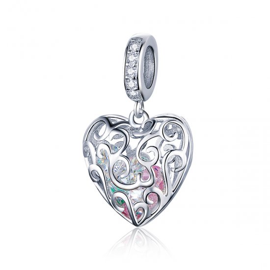 Charm colgante de plata estilo Pandora con palpación - SCC1126 - Haga click en la imagen para cerrar