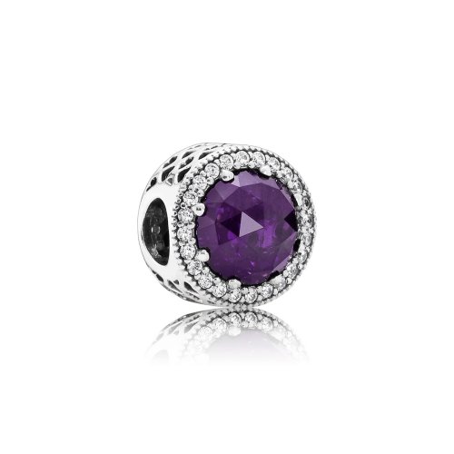 Charm Corazón Radiante Morado - PANDORA