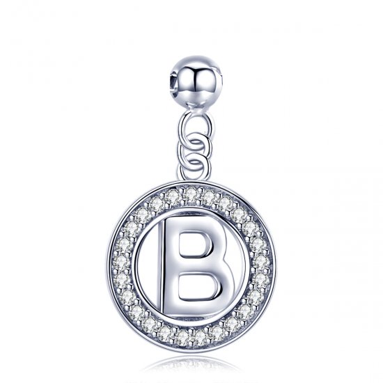Pandora Style Me Wish Letra B Colgante - BSP001-B - Haga click en la imagen para cerrar