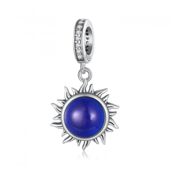 Colgante con piedra de humor solar estilo Pandora - SCC2005-CF - Haga click en la imagen para cerrar