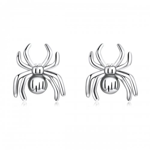 Estilo Pandora Aretes de Tachuela Araña de Ocho Patas - SCE1290