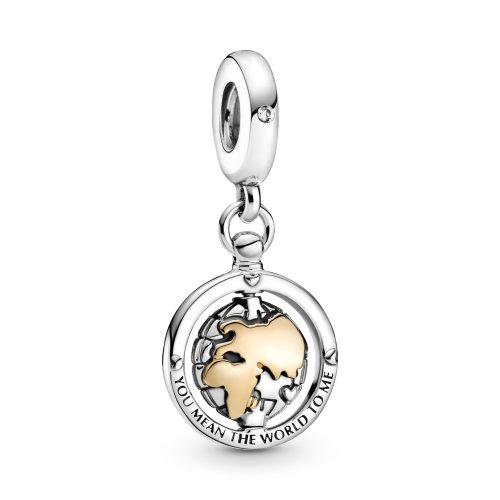 PANDORA Amuleto de Dije Giratorio Mundo - 799303C01
