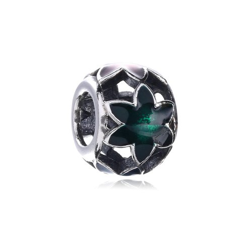 Charm en plata de ley Hoja PANDORA