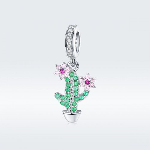 Colgante de Cactus de Plata con Estilo Pandora - BSC121