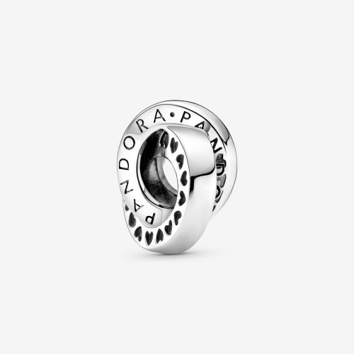 Charm espaciador PANDORA Logo & Heart Bands - 799035C00
