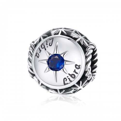 Pulsera estilo Pandora con encanto brillante de Libra - SCC1725-8