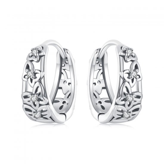 Pendientes de mariposa hueca estilo PANDORA - SCE1746 - Haga click en la imagen para cerrar