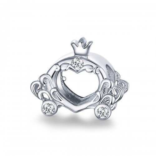 Charm de calabaza de Cenicienta de plata estilo Pandora - BSC270