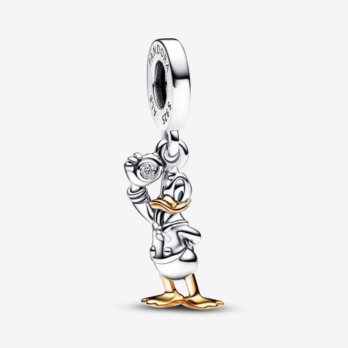 Charm Colgante Pandora Pato Donald 100 Aniversario de Disney con Diamante s