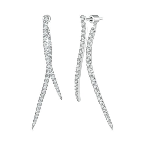 Aretes largos con borla inteligente estilo Pandora - YIE227