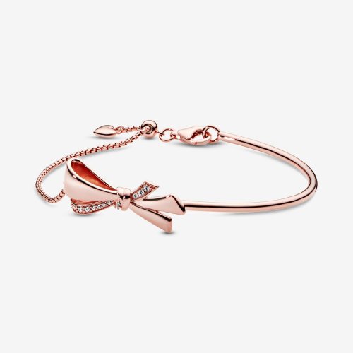Pulsera Rígida PANDORA con Ornate Bow 587242CZ