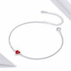 Pulsera estilo Pandora con corazón de plata - SCB182