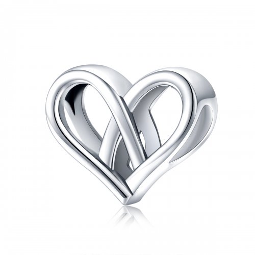 Charm de Plata Estilo Pandora "Tú y Yo, Corazón con Corazón" - SCC1552