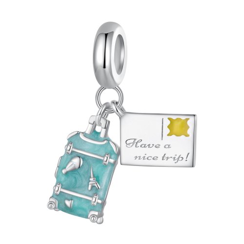 Pendiente de maleta estilo Pandora - SCC2480
