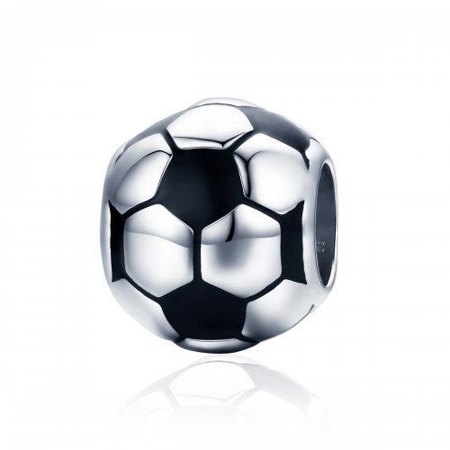 Charm de pasión por el fútbol de estilo Pandora en plata - SCC666