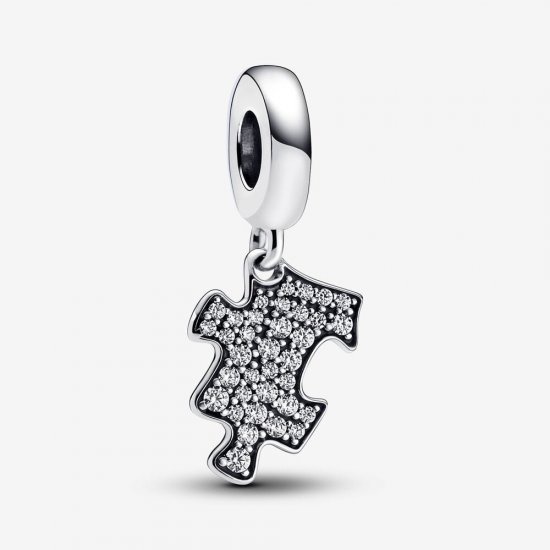 Charm colgante con pieza de rompecabezas brillante de Pandora - 792241C01 - Haga click en la imagen para cerrar