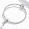 Pendiente de cristal con forma de zapatilla estilo Pandora - BSC411