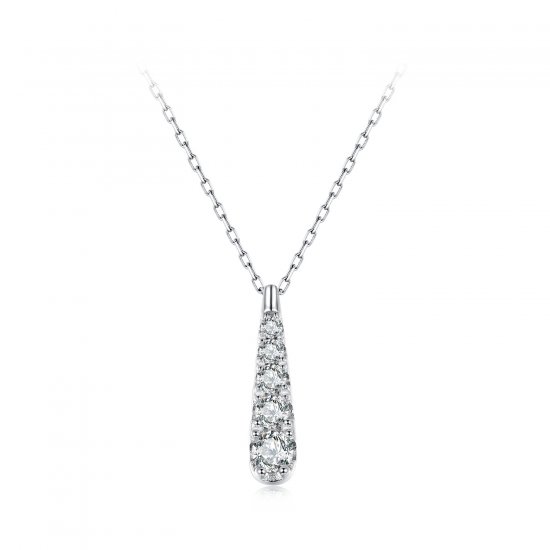 Collar con gota de agua y temperamento estilo PANDORA - BSN399 - Haga click en la imagen para cerrar