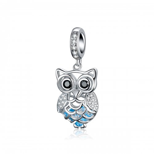 Dije de búho perpetuo de plata estilo Pandora - SCC1124