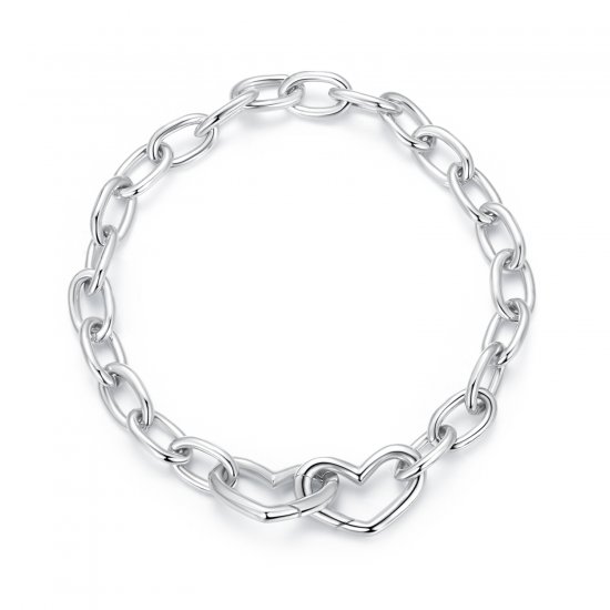 Pulsera de doble corazón estilo PANDORA - BSB172 - Haga click en la imagen para cerrar