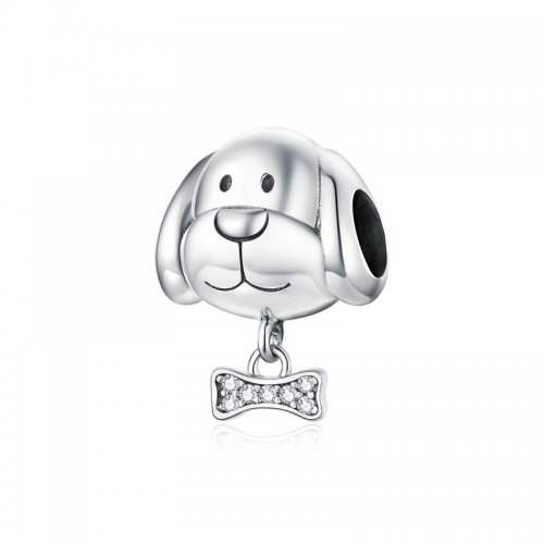 Charm de Plata Estilo Pandora con diseño de Beagle - BSC244