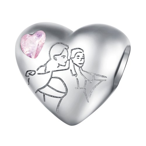 Encanto estilo Pandora para alma gemela - BSC772