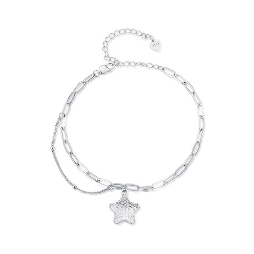 Pulsera de cadena con estrella brillante estilo Pandora - BSB137