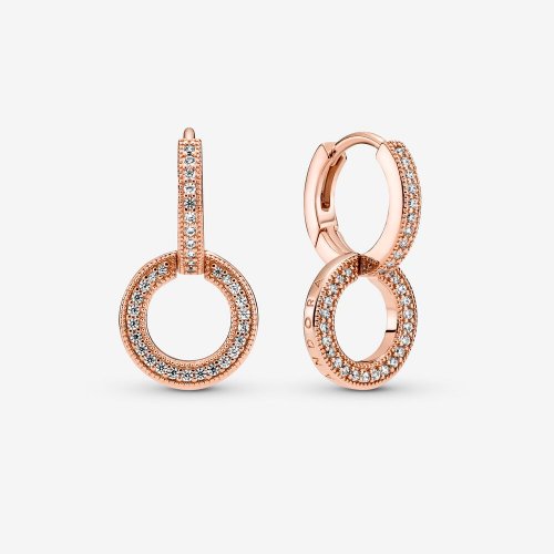 Pendientes de Doble Aro Brillante PANDORA - 289052C01