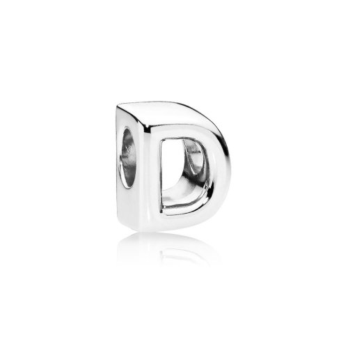 Charm en plata de ley Letra D - PANDORA
