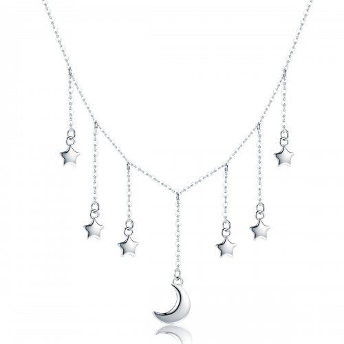 Collar estilo Pandora de plata con cielo estrellado - SCN301
