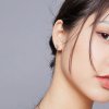 Aretes con lindo gato en plata estilo Pandora - SCE899
