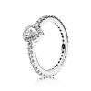 Anillo PANDORA en plata de ley Lágrima Radiante pequeña - 196254CZ