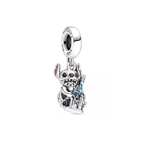 Charm Figural de Stitch y el Castillo de Fantasyland de Pandora - P40094246