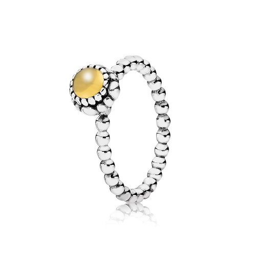Anillo en plata de ley Piedra natal de noviembre PANDORA