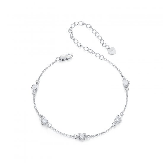 Pulsera con forma de pata de perro estilo PANDORA - SCB271 - Haga click en la imagen para cerrar