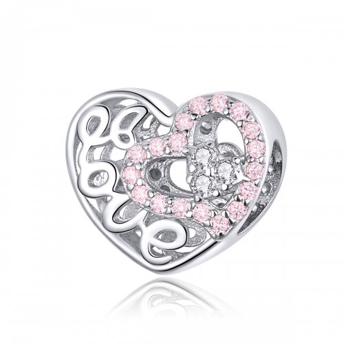 Encanto de Plata Estilo Pandora "Amor por la Vida" - SCC1301